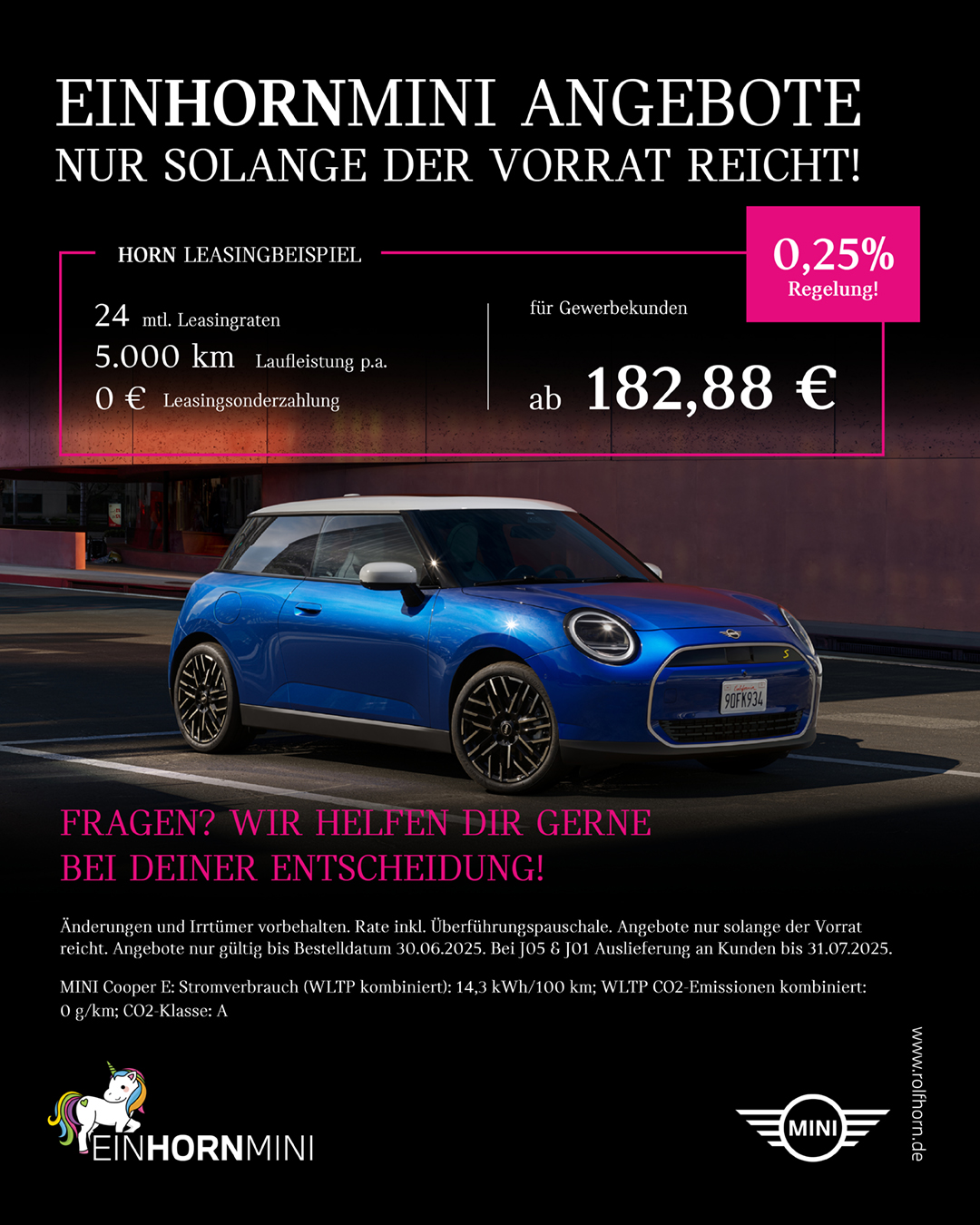 MINI Cooper E - Gewerbekunden