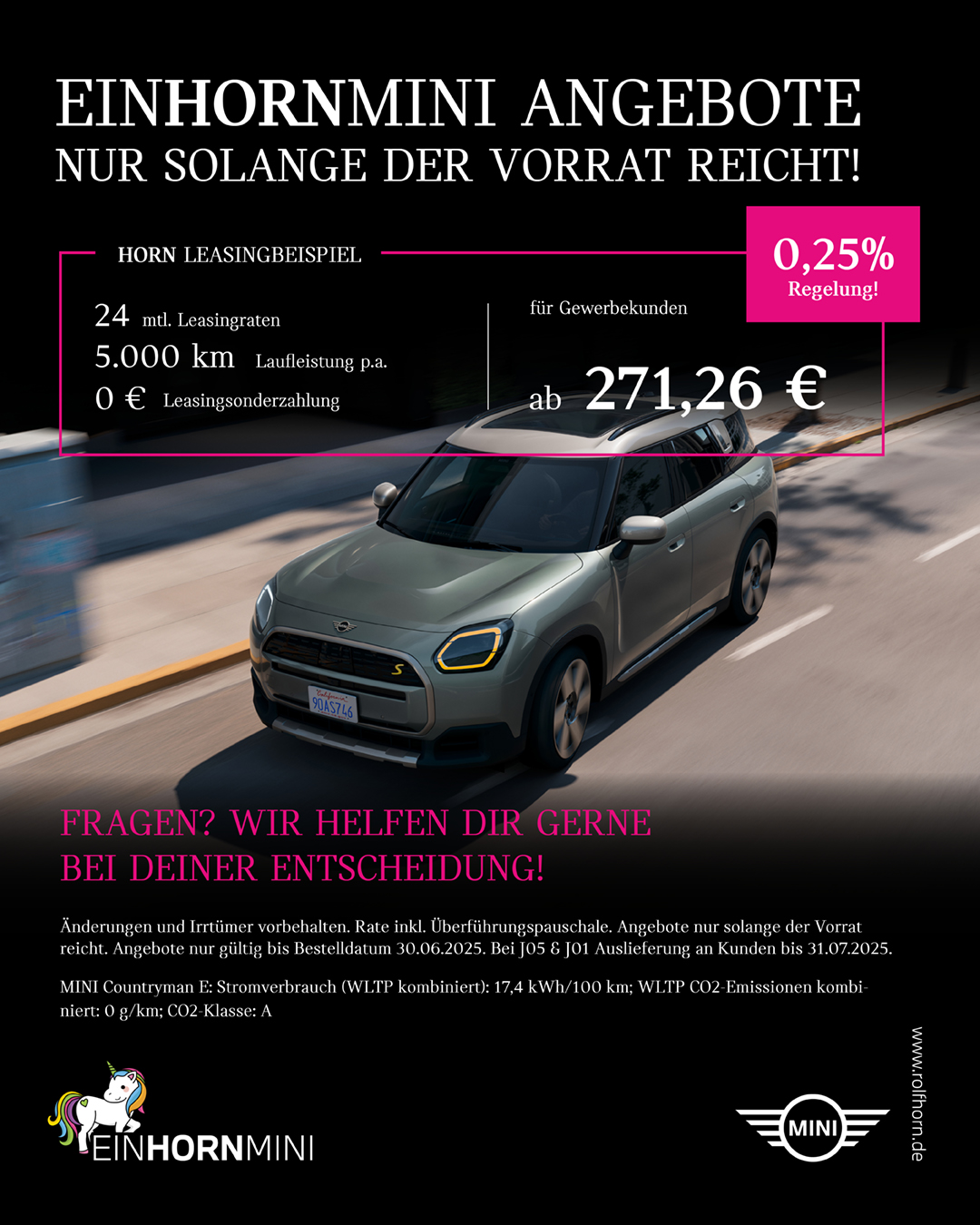 MINI Countryman E - Gewerbekunden