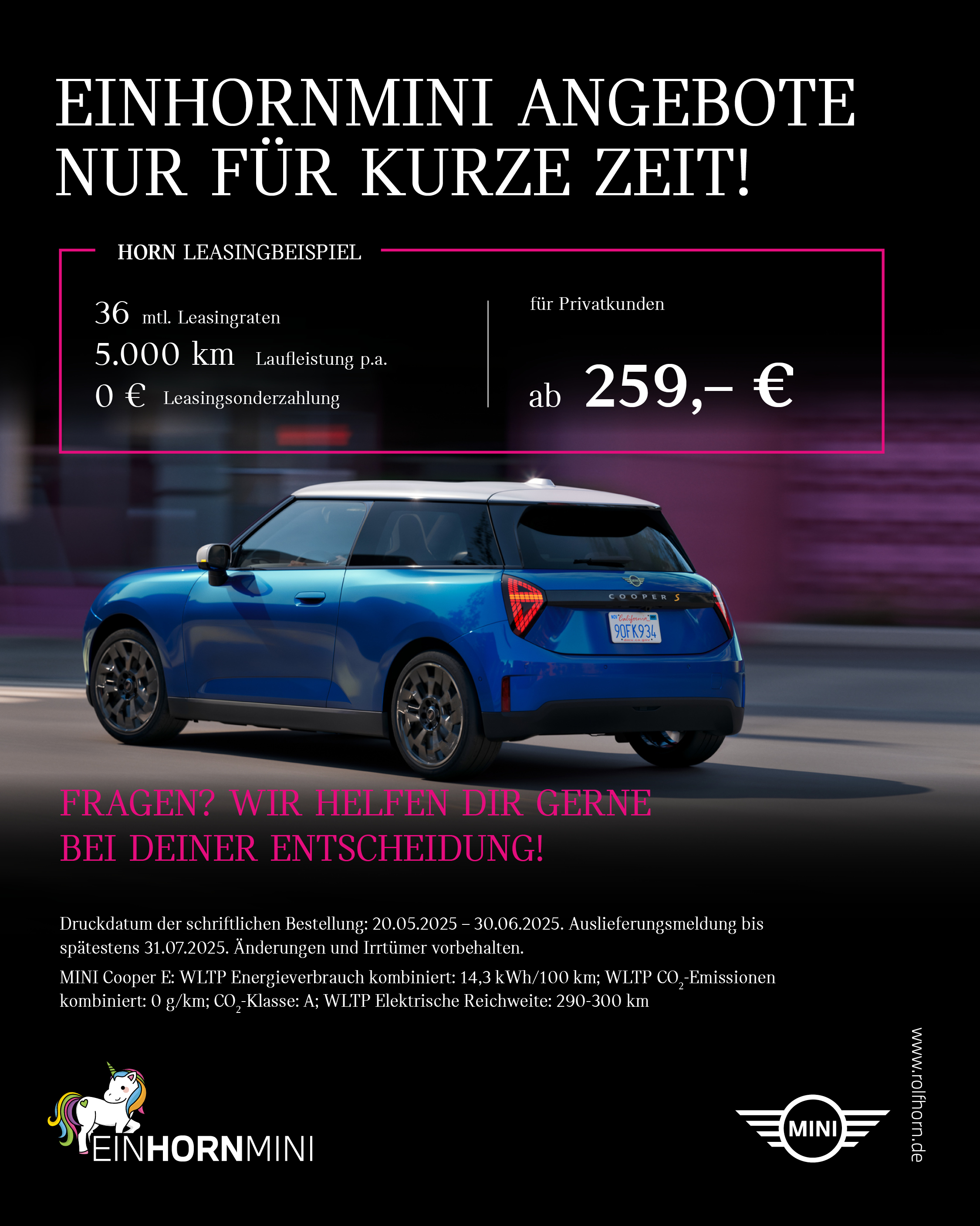 MINI Cooper E - Privatkunden