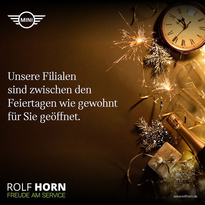 Feiertage mit Servicegarantie bei Autohaus 𝗠𝗜𝗡𝗜 ROLF 𝗛𝗢𝗥𝗡!
Wir wissen, dass Mobil